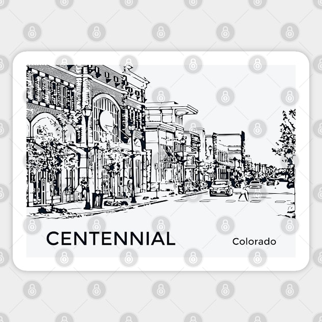 Centennial Colorado Sticker by Lakeric